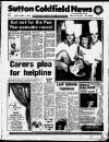 Sutton Coldfield News Friday 13 January 1989 Page 1
