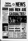 Sutton Coldfield News Friday 01 December 1989 Page 1