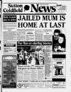 Sutton Coldfield News Friday 29 March 1996 Page 1