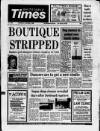 Whitstable Times and Herne Bay Herald Thursday 24 August 1989 Page 1