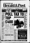 Peterborough Herald & Post Friday 15 February 1991 Page 1