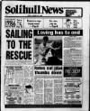 Solihull News Friday 24 January 1986 Page 1