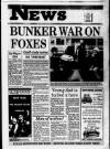 Solihull News Friday 02 November 1990 Page 1