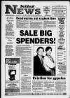 Solihull News Friday 03 January 1992 Page 1
