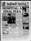 Solihull News Friday 27 October 1995 Page 1