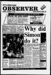 Stanmore Observer Thursday 25 February 1988 Page 1