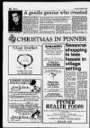 Stanmore Observer Thursday 22 November 1990 Page 18