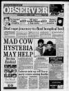 Accrington Observer and Times Thursday 04 April 1996 Page 1