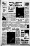 Alderley & Wilmslow Advertiser Friday 18 January 1963 Page 1