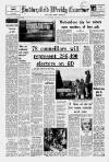 Huddersfield and Holmfirth Examiner Saturday 15 January 1972 Page 1