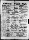 Newmarket Weekly News Saturday 29 June 1889 Page 1