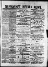 Newmarket Weekly News Saturday 28 September 1889 Page 1