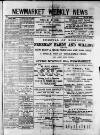 Newmarket Weekly News Saturday 19 October 1889 Page 1