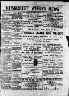 Newmarket Weekly News Friday 13 December 1889 Page 1