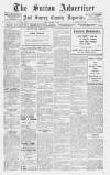 Sutton & Epsom Advertiser Friday 03 November 1916 Page 1