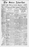 Sutton & Epsom Advertiser Friday 17 November 1916 Page 1