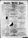 Royston Weekly News Saturday 21 September 1889 Page 1