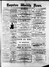 Royston Weekly News Friday 13 December 1889 Page 1