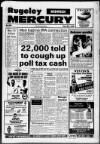 Rugeley Mercury Wednesday 06 June 1990 Page 1