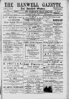 Hanwell Gazette and Brentford Observer Saturday 07 April 1900 Page 1