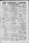 Hanwell Gazette and Brentford Observer Saturday 04 August 1900 Page 1