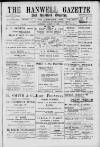 Hanwell Gazette and Brentford Observer Saturday 11 August 1900 Page 1
