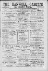 Hanwell Gazette and Brentford Observer Saturday 18 August 1900 Page 1