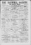 Hanwell Gazette and Brentford Observer Saturday 22 September 1900 Page 1