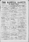 Hanwell Gazette and Brentford Observer Saturday 29 September 1900 Page 1