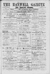 Hanwell Gazette and Brentford Observer Saturday 06 October 1900 Page 1