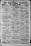 Hanwell Gazette and Brentford Observer Saturday 01 November 1902 Page 1