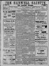 Hanwell Gazette and Brentford Observer Saturday 10 August 1912 Page 1