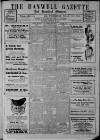 Hanwell Gazette and Brentford Observer Saturday 15 November 1913 Page 1