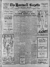 Hanwell Gazette and Brentford Observer Saturday 01 October 1921 Page 1