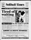 Solihull Times Friday 13 March 1992 Page 1