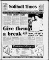 Solihull Times Friday 27 March 1992 Page 1