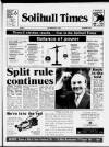 Solihull Times Friday 08 May 1992 Page 1