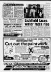 Lichfield Post Thursday 06 July 1989 Page 12
