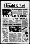 Northampton Herald & Post Wednesday 24 January 1990 Page 1