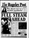 Rugeley Post Thursday 28 November 1996 Page 1
