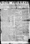 Bath Journal Monday 23 March 1772 Page 1