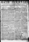 Bath Journal Monday 04 May 1772 Page 1