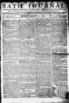 Bath Journal Monday 07 September 1772 Page 1
