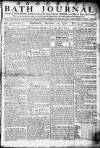 Bath Journal Monday 12 October 1772 Page 1
