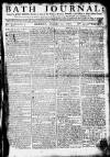 Bath Journal Monday 30 November 1772 Page 1