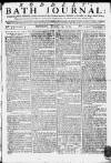 Bath Journal Monday 25 January 1773 Page 1
