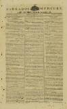 Barbados Mercury and Bridge-town Gazette Tuesday 25 January 1820 Page 1