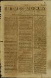 Barbados Mercury Saturday 04 August 1787 Page 1