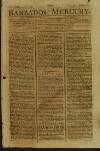 Barbados Mercury Saturday 18 August 1787 Page 1