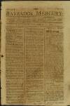 Barbados Mercury Saturday 01 September 1787 Page 1